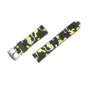 Samsung Watch3 szíj, 45mm, 22 mm szilikon, Fekete