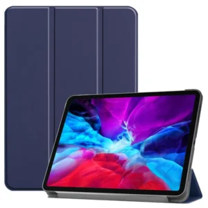 Apple iPad 12.9 2020 tok, állvánnyal, Velúr béléssel, Kék