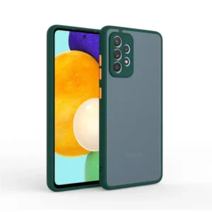 Samsung A72 5G műanyag tok, 0,5 mm, Zöld–Narancs