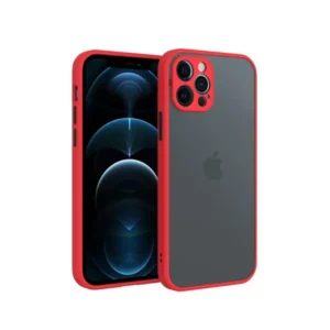 iPhone 12 Pro műanyag tok, 0,5 mm vékony, Piros