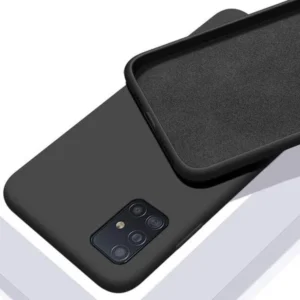 Apple iPhone 13 Pro Max, prémium szilikon, 0,4 mm, Fekete
