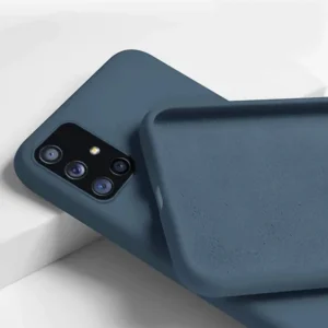 iPhone 13 Pro Max prémium szilikon tok, 0,4 mm, Kék