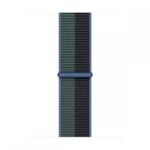 Apple Watch szíj 41mm, Lélegző sportpánt, Fekete-zöld-kék