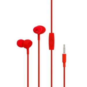 Cellect 3.5 jack sztereó headset, mikrofonnal, 120 cm kábel, Piros
