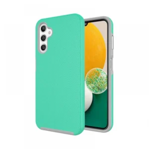 Samsung A14 5G/4G tok, ütésálló TPU+PC, Türkiz