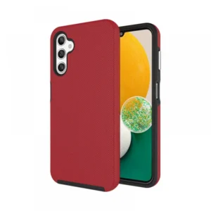 Samsung A14 5G/4G tok, TPU+PC ütésálló, Piros