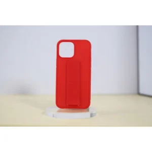 Apple iPhone 14 Pro Max TPU+PC gumírozott kitámasztó tok, Piros