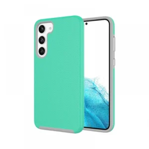 Samsung S23 tok, TPU+PC ütésálló, Türkiz