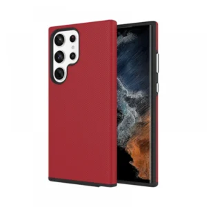 Samsung S23 Ultra tok, TPU+PC ütésálló, Piros