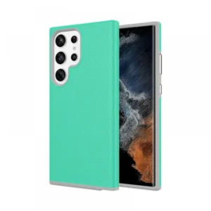 Samsung S23 Ultra tok, TPU+PC ütésálló, Türkiz