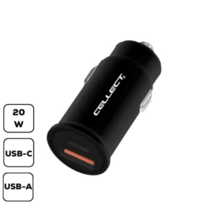 20W Autós töltő adapter gyorstöltő funkcióval, PD Type-C, QC3.0