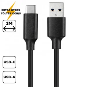 Cellect USB 3.1 adatkábel Type-C–USB 3.0 A, 100 cm, 10 GB/s