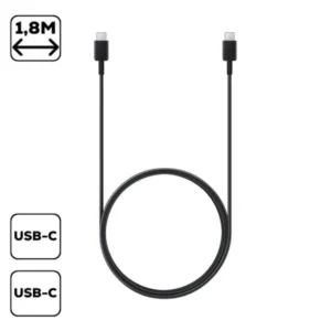 Samsung EP-DX310JBEG kábel, USB Type-C, 1,8 m, Fekete