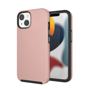 iPhone 14 Plus tok, TPU+PC ütésálló, Rózsaszín