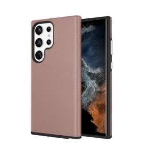 Samsung S23 Ultra tok, TPU+PC, Rózsaszín