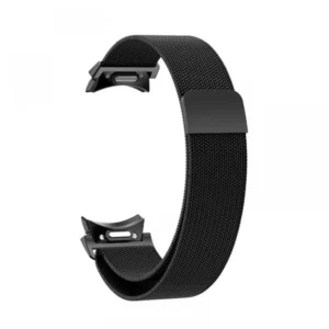 Samsung Watch 6 óraszíj, mágneses fém, 20mm, Fekete