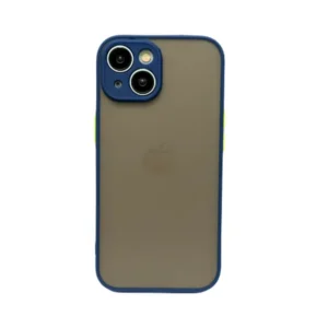 iPhone 15 műanyag tok, 0,5 mm vékony, Matt Kék-Zöld