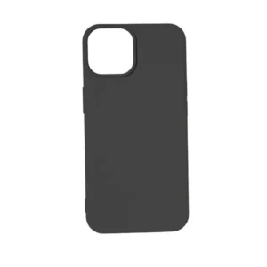 Apple iPhone 14 Pro tok, prémium szilikon, 0,4 mm, Fekete
