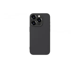 iPhone 15 Pro tok, prémium szilikon 0,4 mm vékony, Fekete