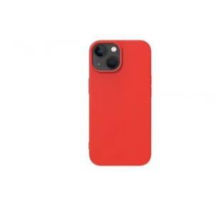 iPhone 15 tok, Prémium szilikon, 0,4 mm, Piros