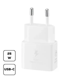 Samsung hálózati adapter, 25W PD Type-C, GaN, Fekete