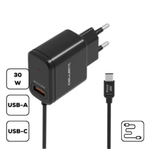 HS-H47 hálózati töltő, 30W, USB-C kimenet, Fekete