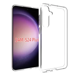 Samsung Galaxy S24 Plus szilikon tok, 0,5 mm vékony, Átlátszó