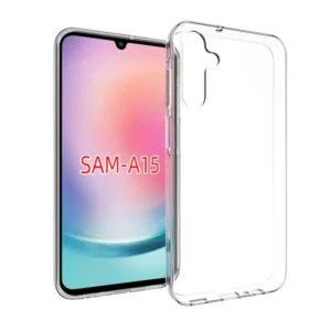 Samsung A15 4G/5G, szilikon tok, 0,5 mm vékony, Átlátszó