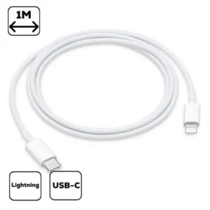 Apple USB-C–Lightning kábel, 1 m, Fehér (MUQ93ZM/A)