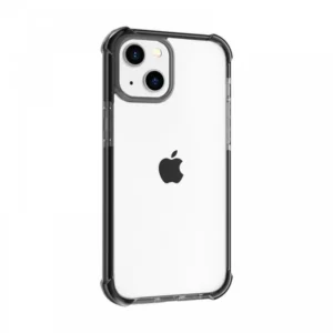 iPhone 15 Plus ütésálló szilikon hátlap, Vékony, Fekete