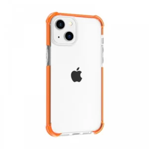 Apple iPhone 13 tok, ütésálló szilikon, Narancs