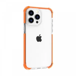 Apple iPhone 13 Pro ütésálló szilikon hátlap, Vékony, Narancs