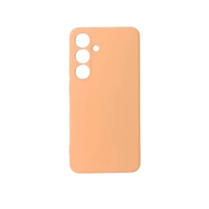 Samsung S24 Plus tok, prémium szilikon, 0,4 mm, Narancs