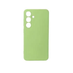 Samsung S24 Plus tok, prémium szilikon, 0,4 mm, Zöld