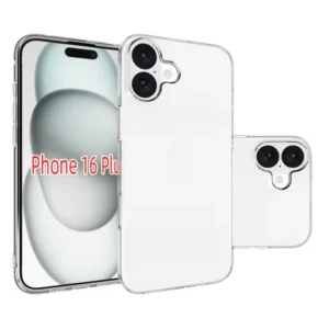 iPhone 16 Plus hátlap, 0,5 mm vékony TPU, Átlátszó
