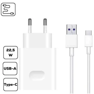Huawei CP404B töltő SuperCharge, 22,5W, USB-C, Fehér