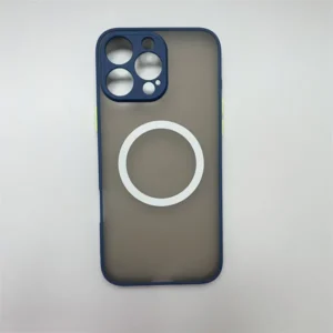 iPhone 16 Pro Max mágneses műanyag tok, 0,5 mm, Kék-zöld