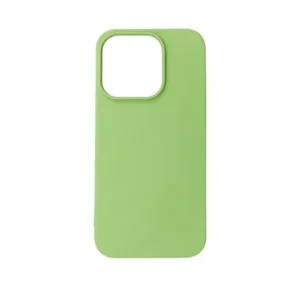 Apple iPhone 16 Plus tok, prémium szilikon, ultra vékony, Zöld