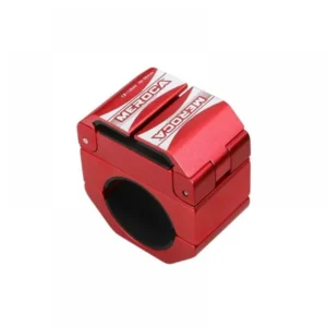 360 Fokos telefontartó biciklire, Alumínium, 60–90 mm, Piros