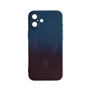 iPhone 16 tok, mágneses design, Sötétkék-pink