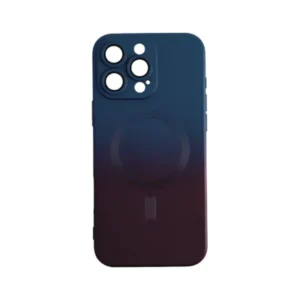 iPhone 16 Pro Max, mágneses design tok, Sötétkék-Pink