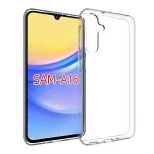 Samsung A16 hátlap, vékony szilikon 0,5 mm, Átlátszó