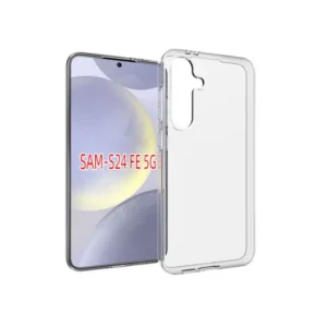 Samsung S24 FE szilikon hátlap, 0,5 mm, Átlátszó