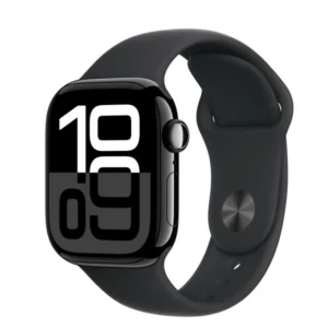 Apple Watch S10 GPS 42mm, alumíniumtok, sport szíj M/L, Fekete