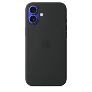 Apple iPhone16Plus tok, MagSafe-rögzítés, Újrahasznosított szilikon, Fekete