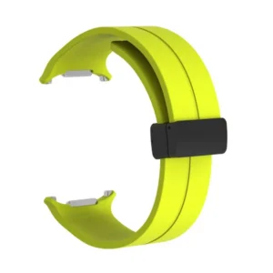 Samsung Galaxy Watch Ultra mágneses szilikon óraszíj, 24mm, Neonzöld