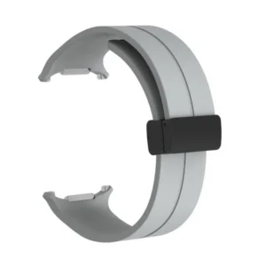 Samsung Galaxy Watch Ultra, 24mm mágneses szilikon óraszíj, Szürke