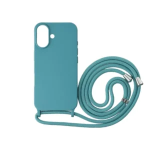 iPhone 16 Plus tok, TPU+PC, nyakba akasztható, Óceán szíve