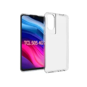 TCL 505 hátlap, vékony szilikon, 0,5 mm, Átlátszó