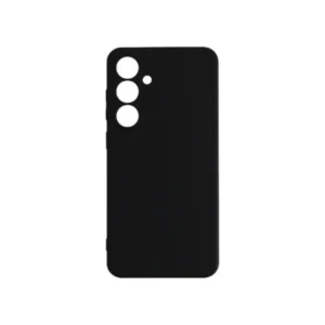 Samsung S24 FE tok, prémium szilikon, 0,4 mm, Fekete
